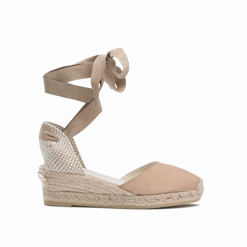 Russell & Bromley Cocowrap Womens Ankle Wrap Espadrilles Brown |SAL2493VX|